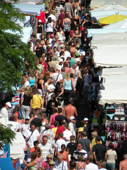  foule au marché